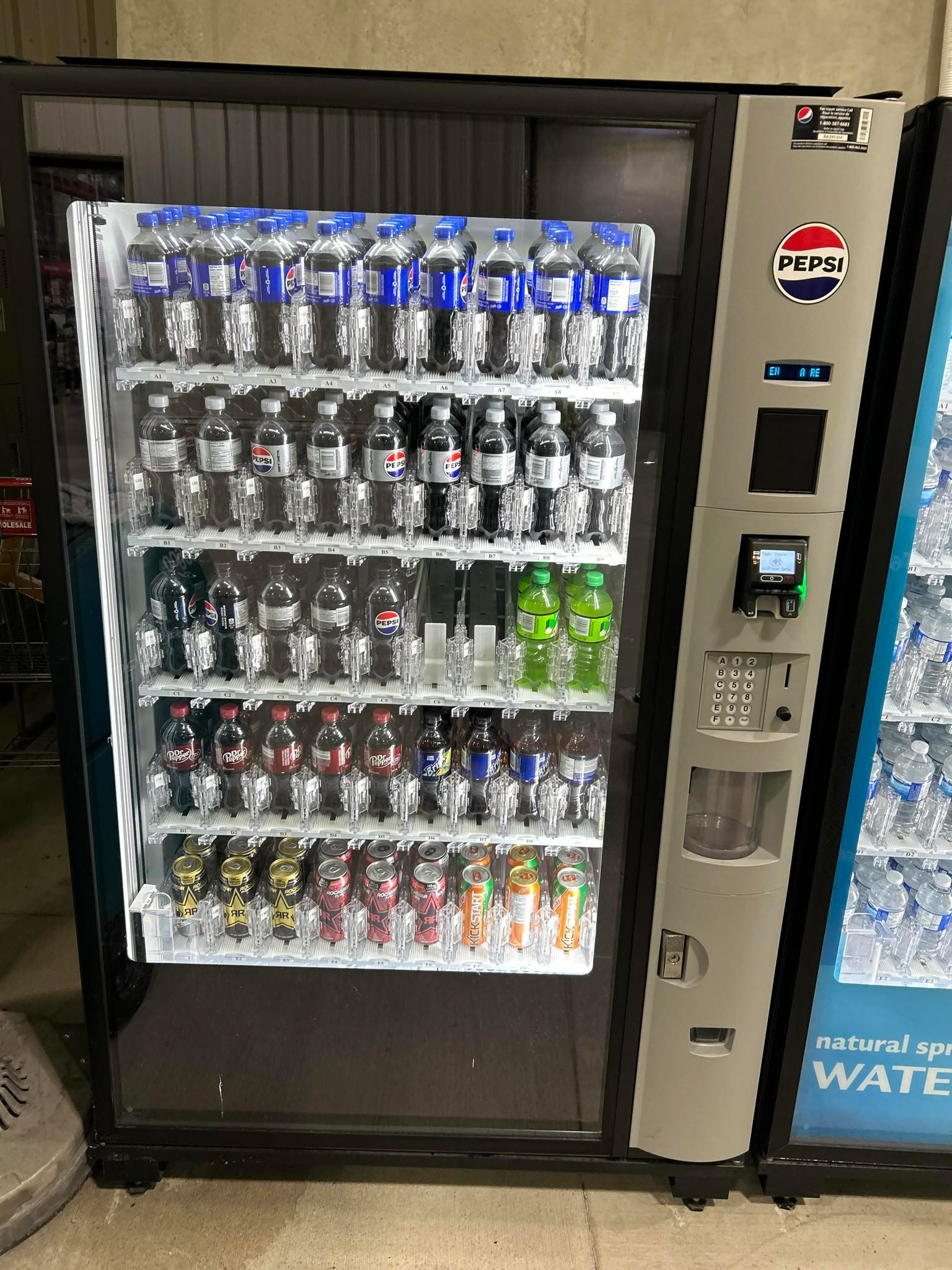 AMS Bev 40 Glass Front Drink Vending Machine Ams Bev 40 Glass front Vending Machine for sale